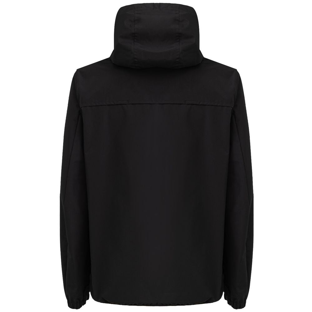 Dolce & Gabbana Black Polyester Windbreaker Jacket