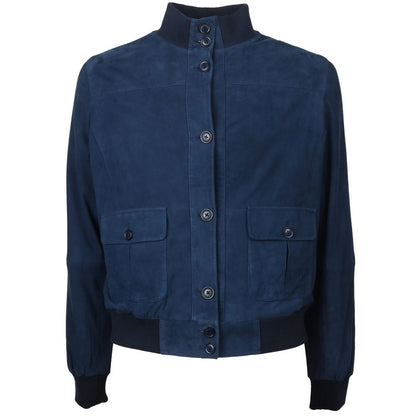 Emilio Romanelli Blue Calfskin Jacket