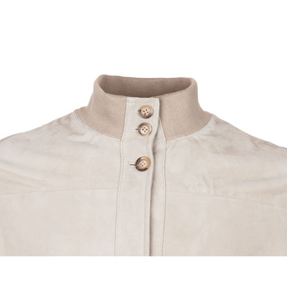 Emilio Romanelli Beige Calfskin Jacket