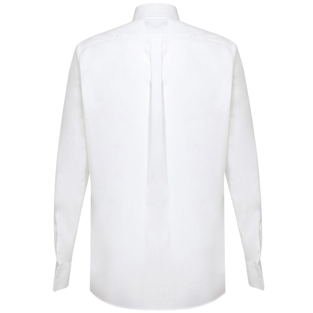 Dolce & Gabbana White Cotton Dress Shirt - Seamless Elegance