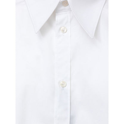 Dolce & Gabbana White Cotton Dress Shirt - Seamless Elegance