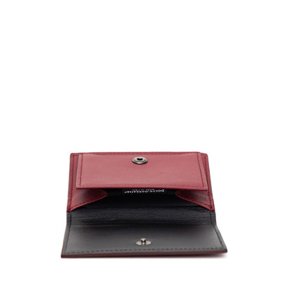 Dolce & Gabbana Red Calfskin Leather Mini Wallet