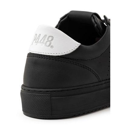 P448 Black Leather Sneakers for Optimal Style and Comfort