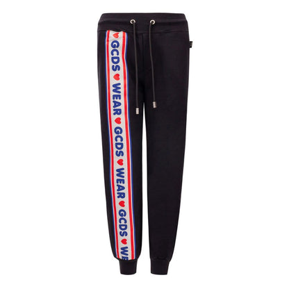 GCDS Black Cotton Joggers