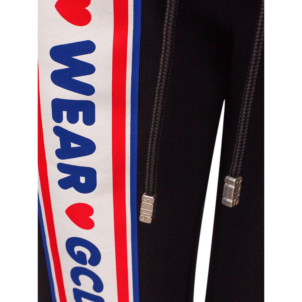 GCDS Black Cotton Joggers