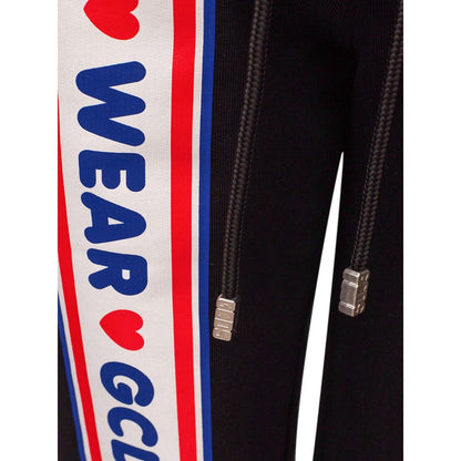 GCDS Black Cotton Joggers