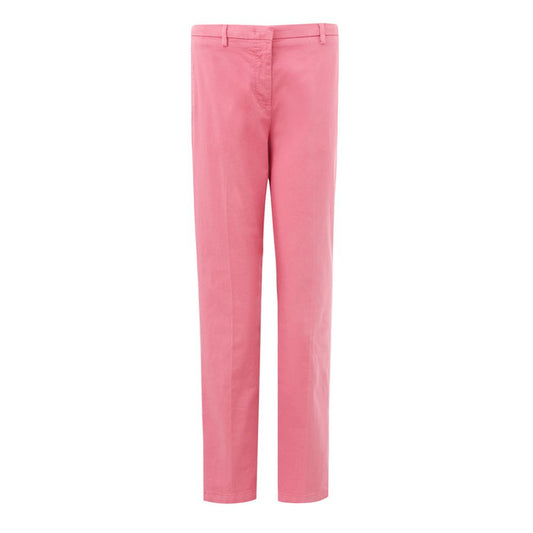 Elegant Cotton Pink Trousers by Lardini