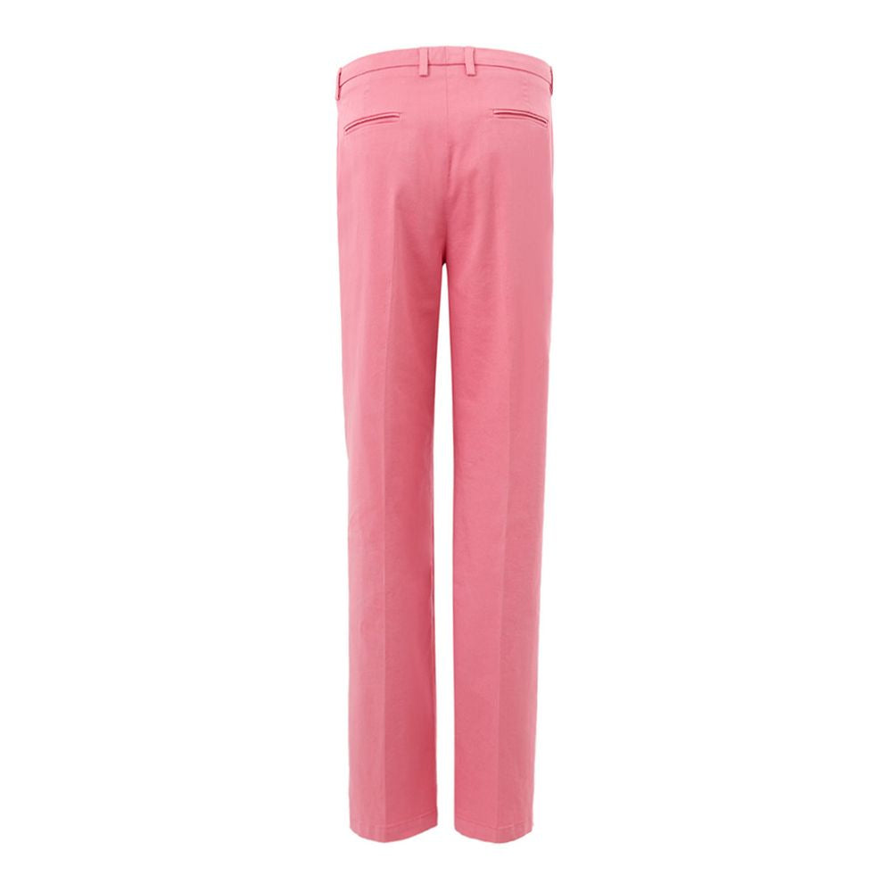 Elegant Cotton Pink Trousers by Lardini