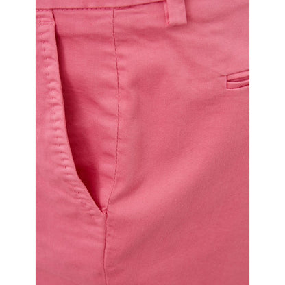 Elegant Cotton Pink Trousers by Lardini
