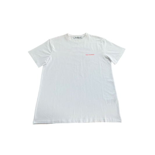 Trussardi Beachwear White Cotton T-Shirt - Ultimate Comfort & Style
