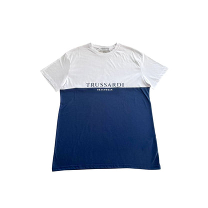 Trussardi Beachwear Blue Polyester T-Shirt - Stylish and Comfortable