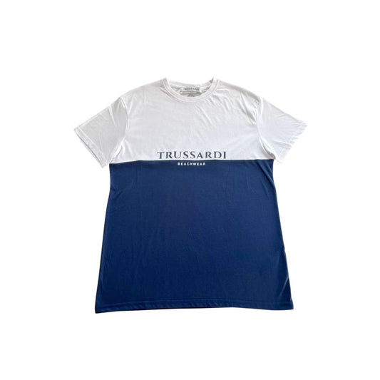 Trussardi Beachwear Blue Polyester T-Shirt - Stylish and Comfortable