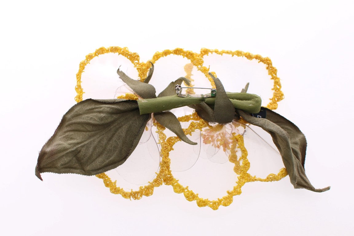  - Exquisite Handmade Floral Silk Brooch