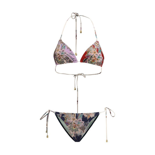 Zimmermann Rhiannon Multicoloured Paisley Bikini Swimsuit