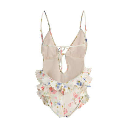 Zimmermann Lucky Waterfall Swimsuit in Multicoloured Floral