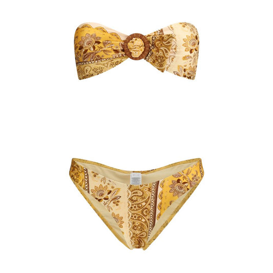 Zimmermann Yellow Lycra Bikini - Lucky Bamboo Swimsuit
