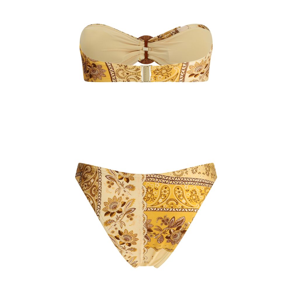 Zimmermann Yellow Lycra Bikini - Lucky Bamboo Swimsuit