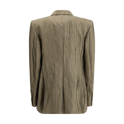 Gabriela Hearst Ruched Silk Mairi Blazer
