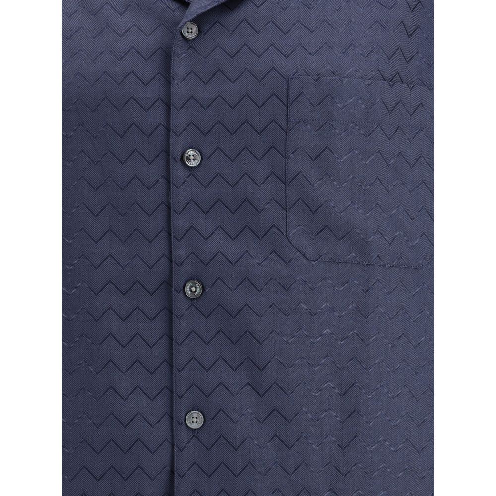 Missoni Shiny ZigZag Bowling Shirt