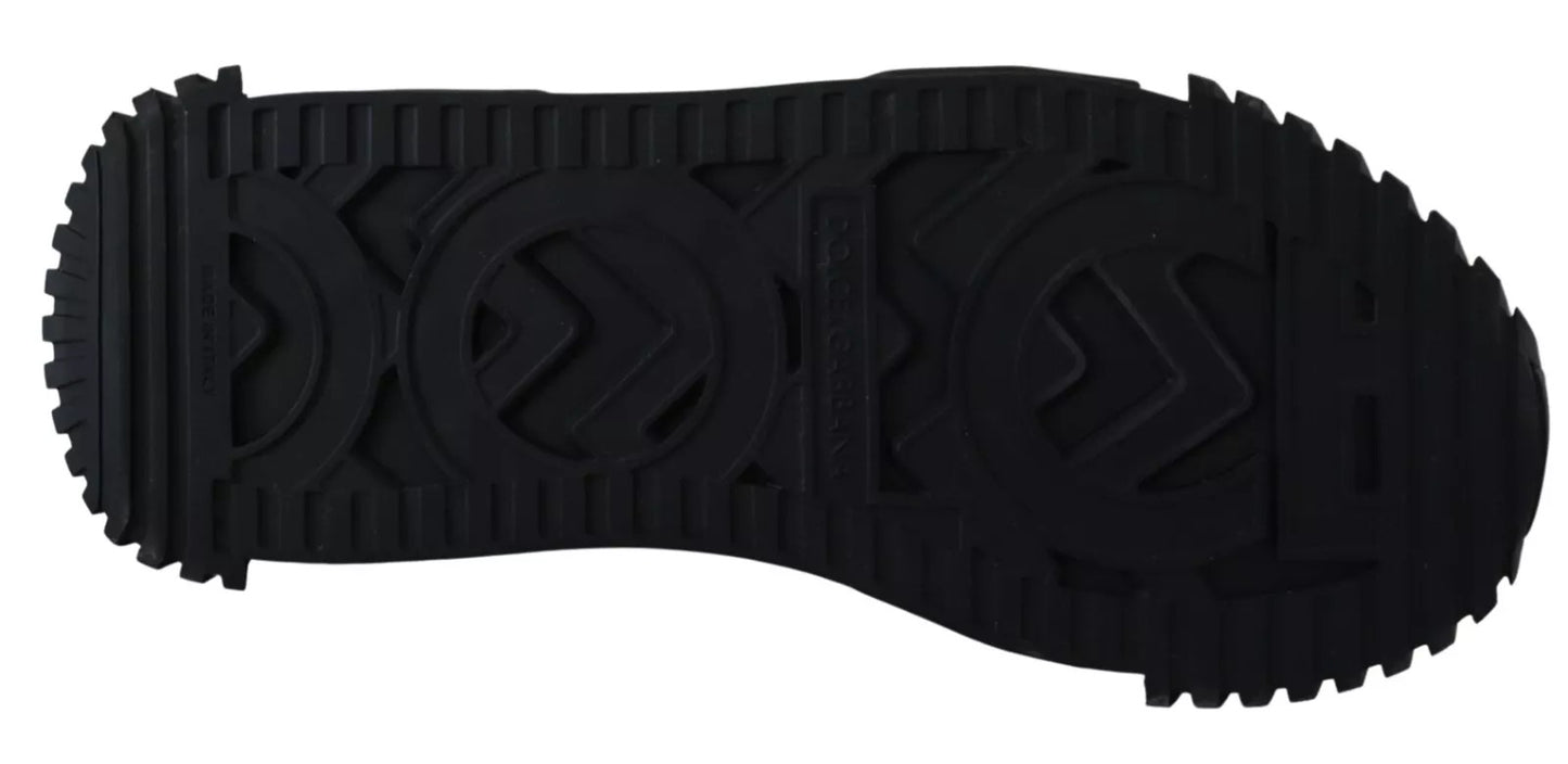 Dolce & Gabbana Black High Top Buckle Sorrento Sneakers