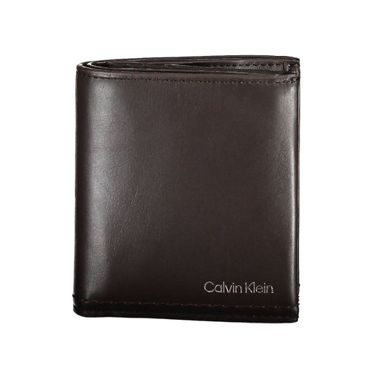 Calvin Klein Brown Leather Men's Wallet
