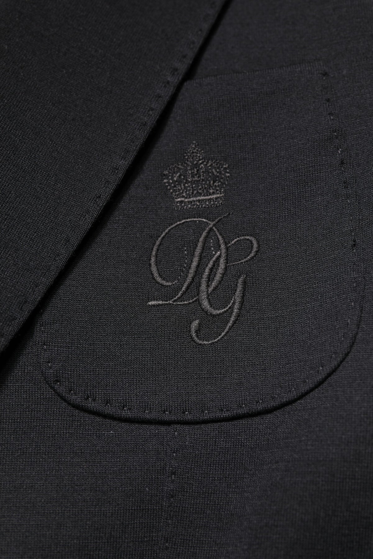 Dolce & Gabbana Black Wool Slim Fit Coat Blazer Jacket Suit