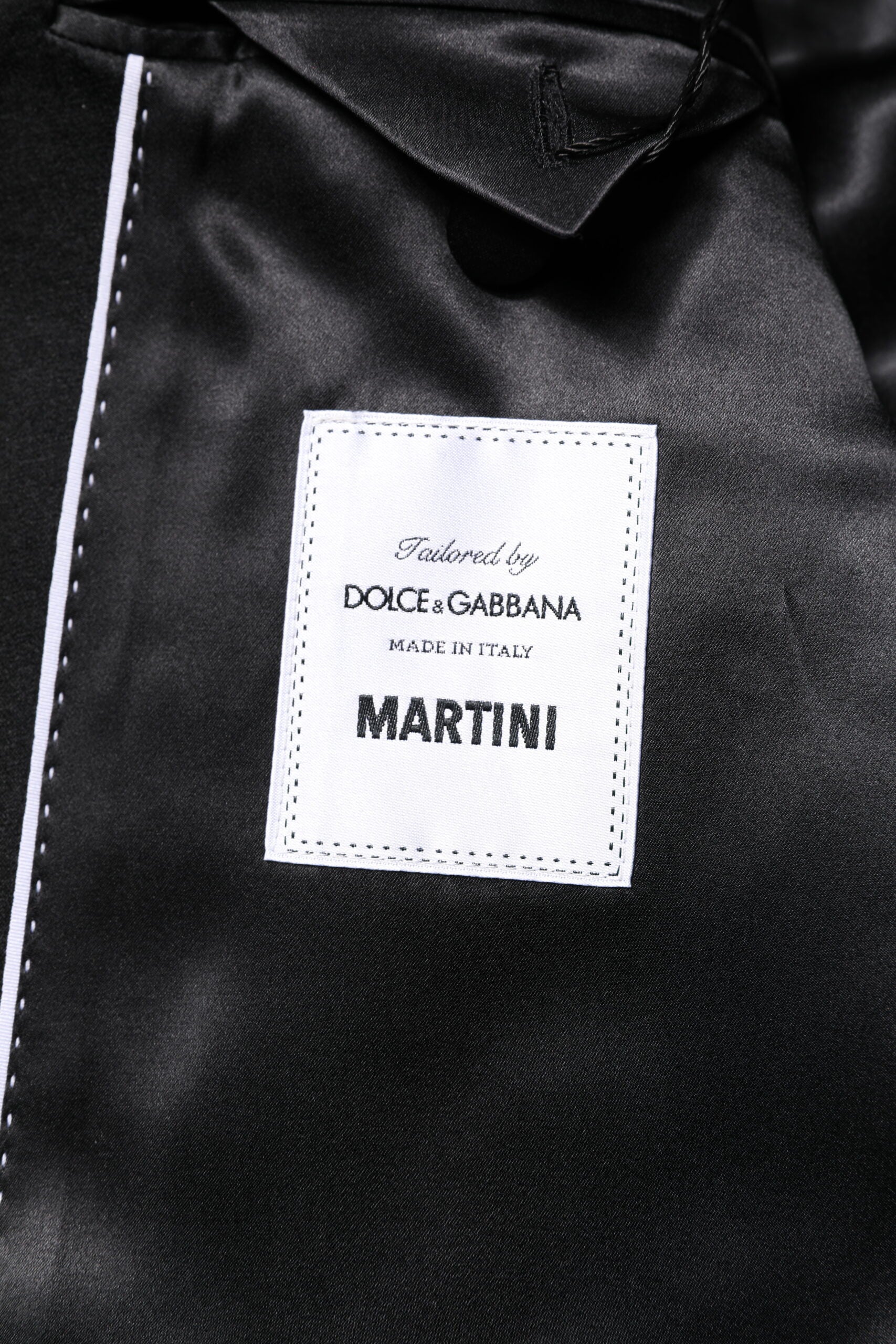 Dolce & Gabbana Black Single Breasted Men's Coat MARTINI Blazer
