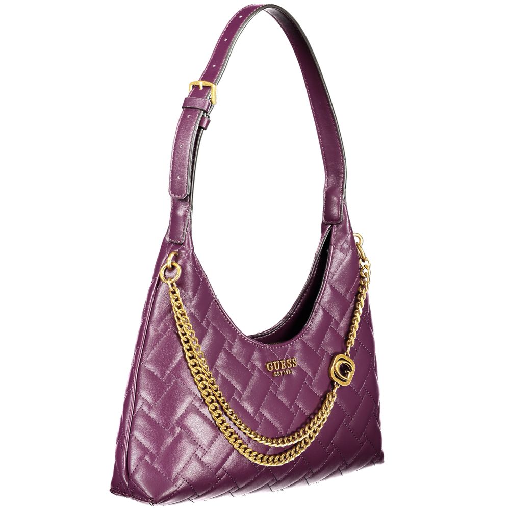 Guess Jeans Purple Gracelynn Handbag – Faux Leather, Chic Design
