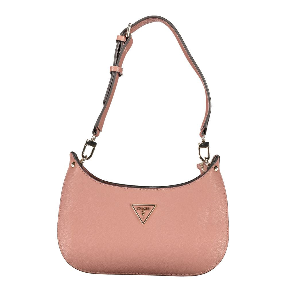 Guess Jeans Pink Meridian Mini Bag – Faux Leather, Chic Design