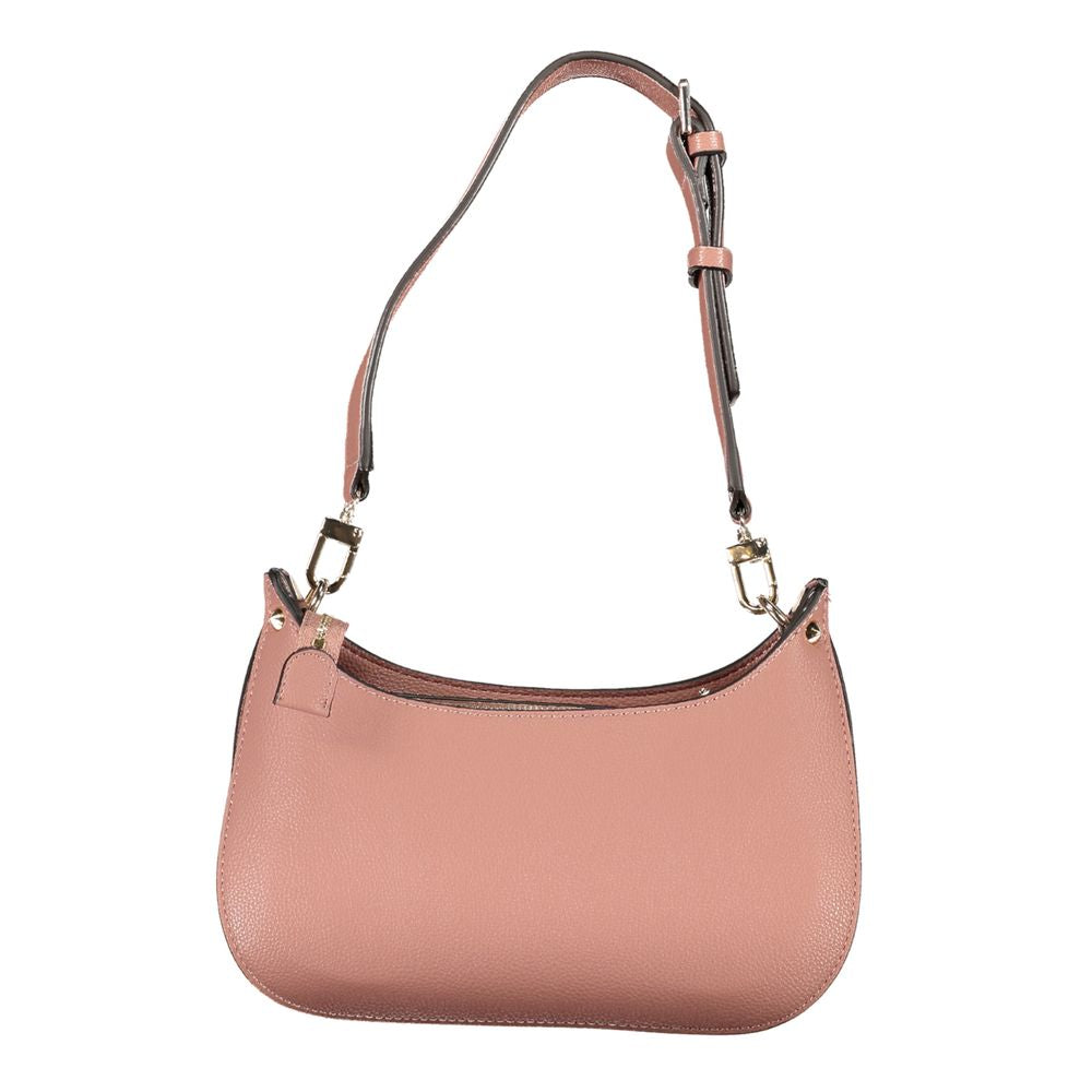 Guess Jeans Pink Meridian Mini Bag – Faux Leather, Chic Design