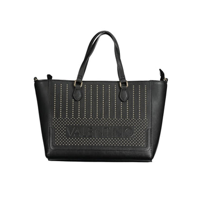 Valentino Bags Black Faux Leather Handbag with Dual Handles