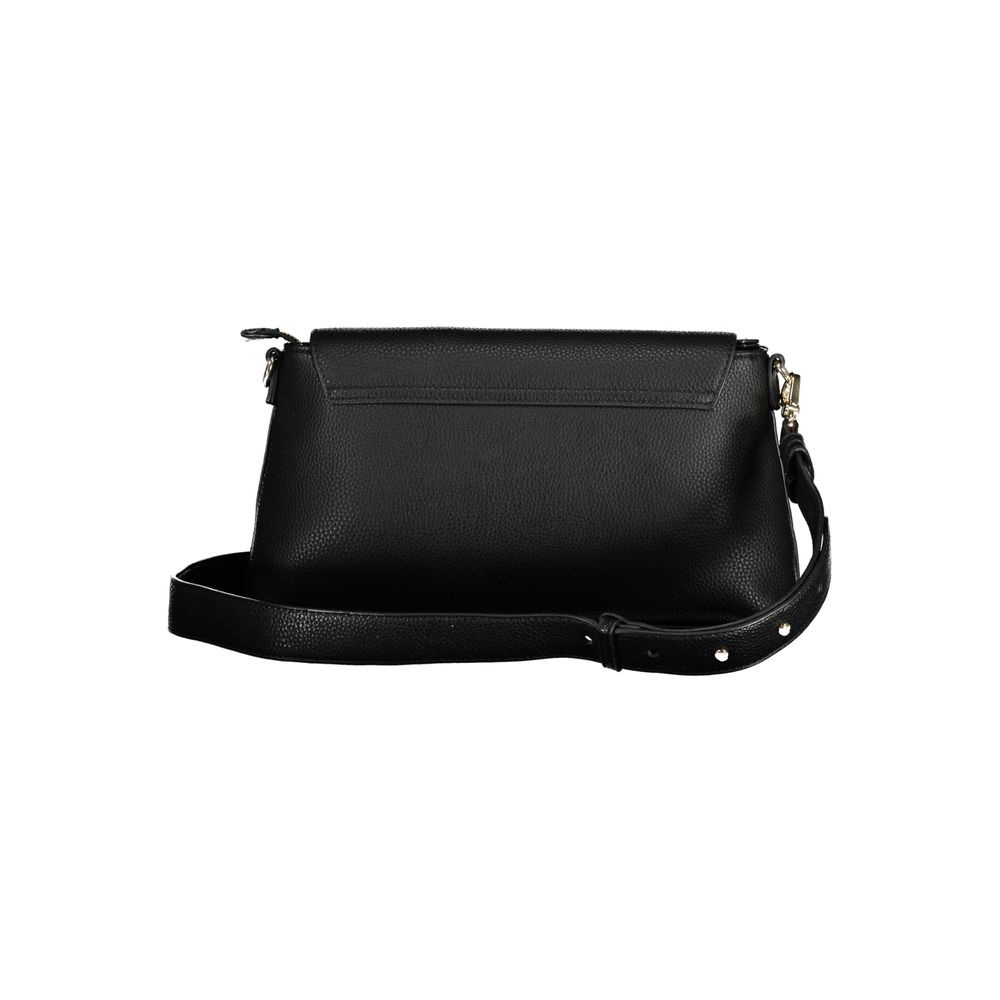 Valentino Bags Black Faux Leather Handbag with Adjustable Strap