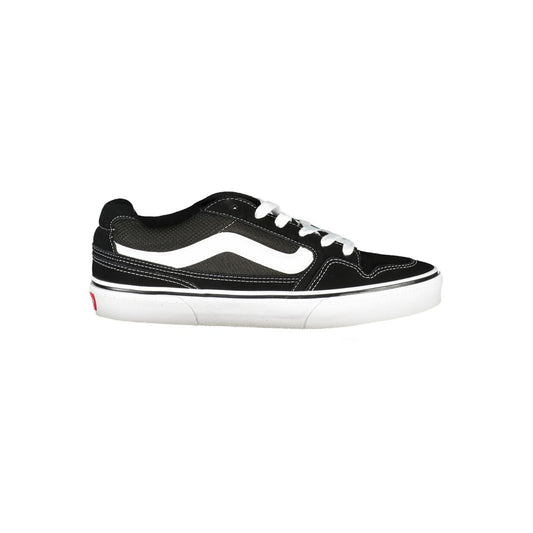 Vans Black Polyester Sneakers: Stylish Sports Footwear
