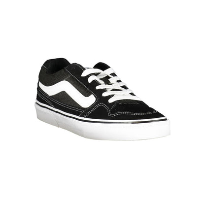 Vans Black Polyester Sneakers: Stylish Sports Footwear