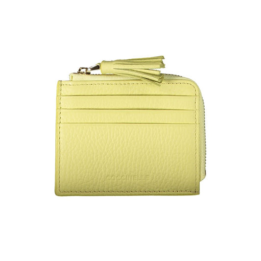 Coccinelle Yellow Leather Wallet: Sophisticated Elegance