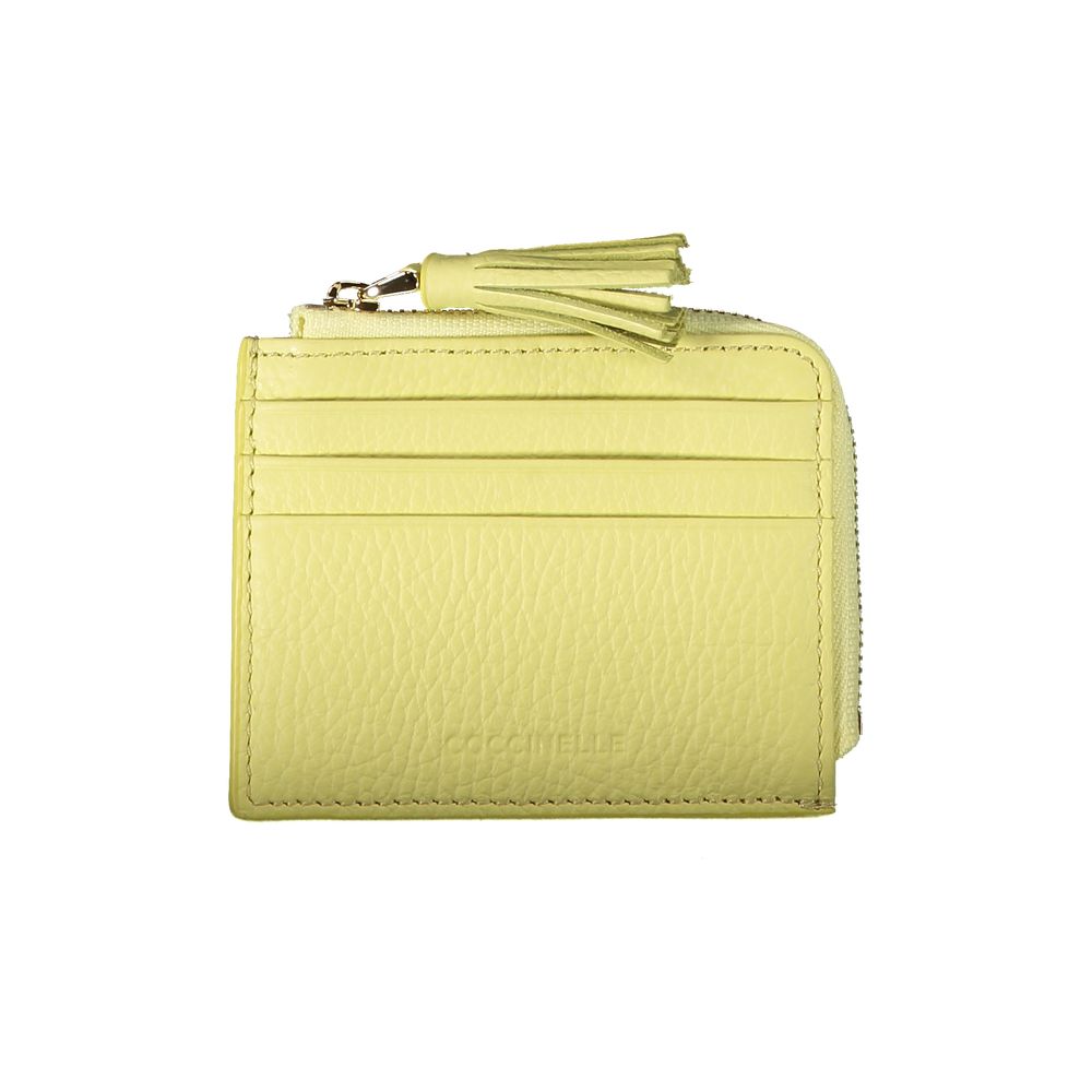 Coccinelle Yellow Leather Wallet - Stylish and Functional