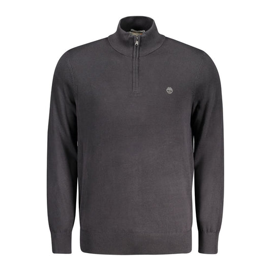 Timberland Classic Half-Zip Sweater in Black Cotton