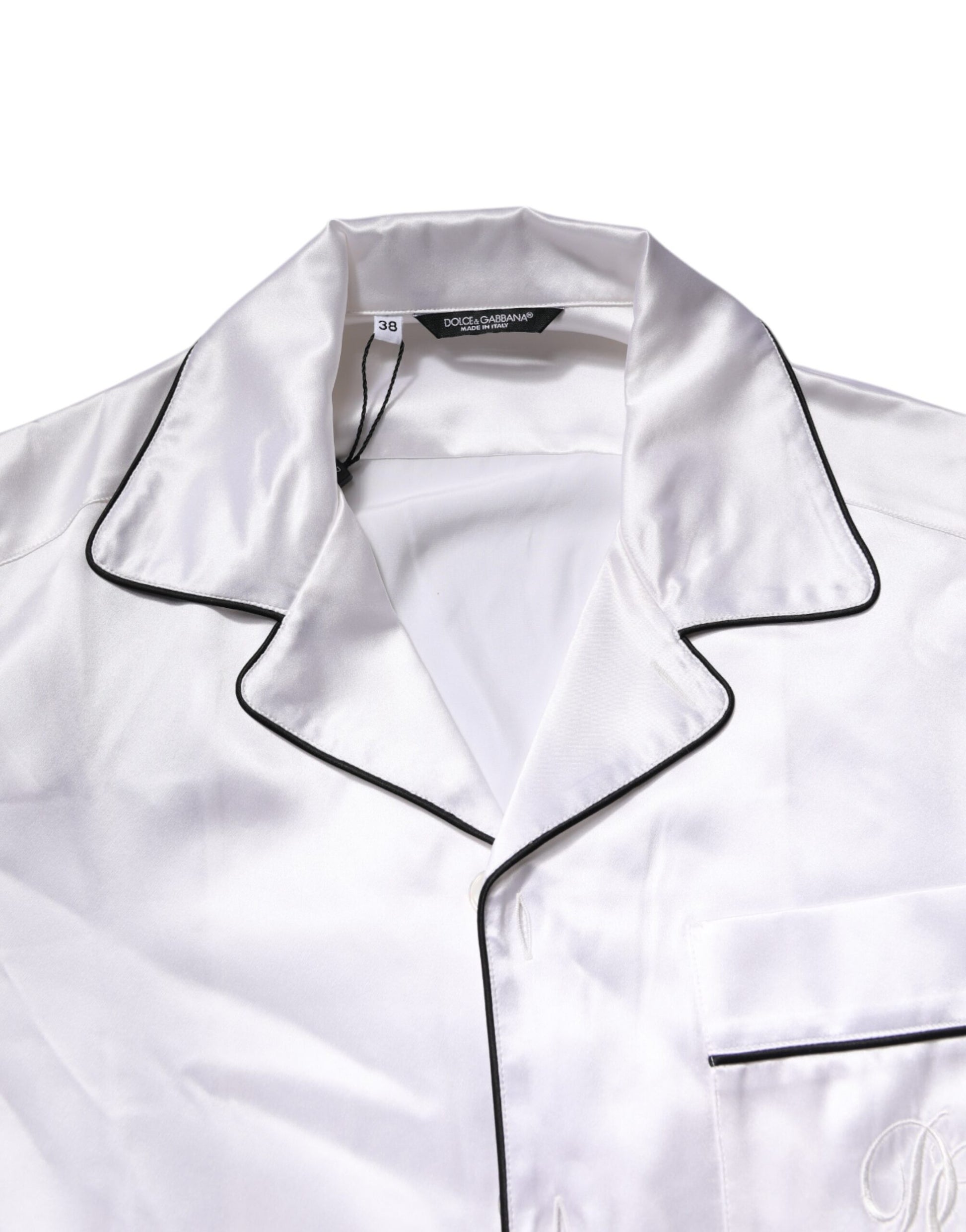 Dolce & Gabbana White Satin Silk Men Pyjama's for Men