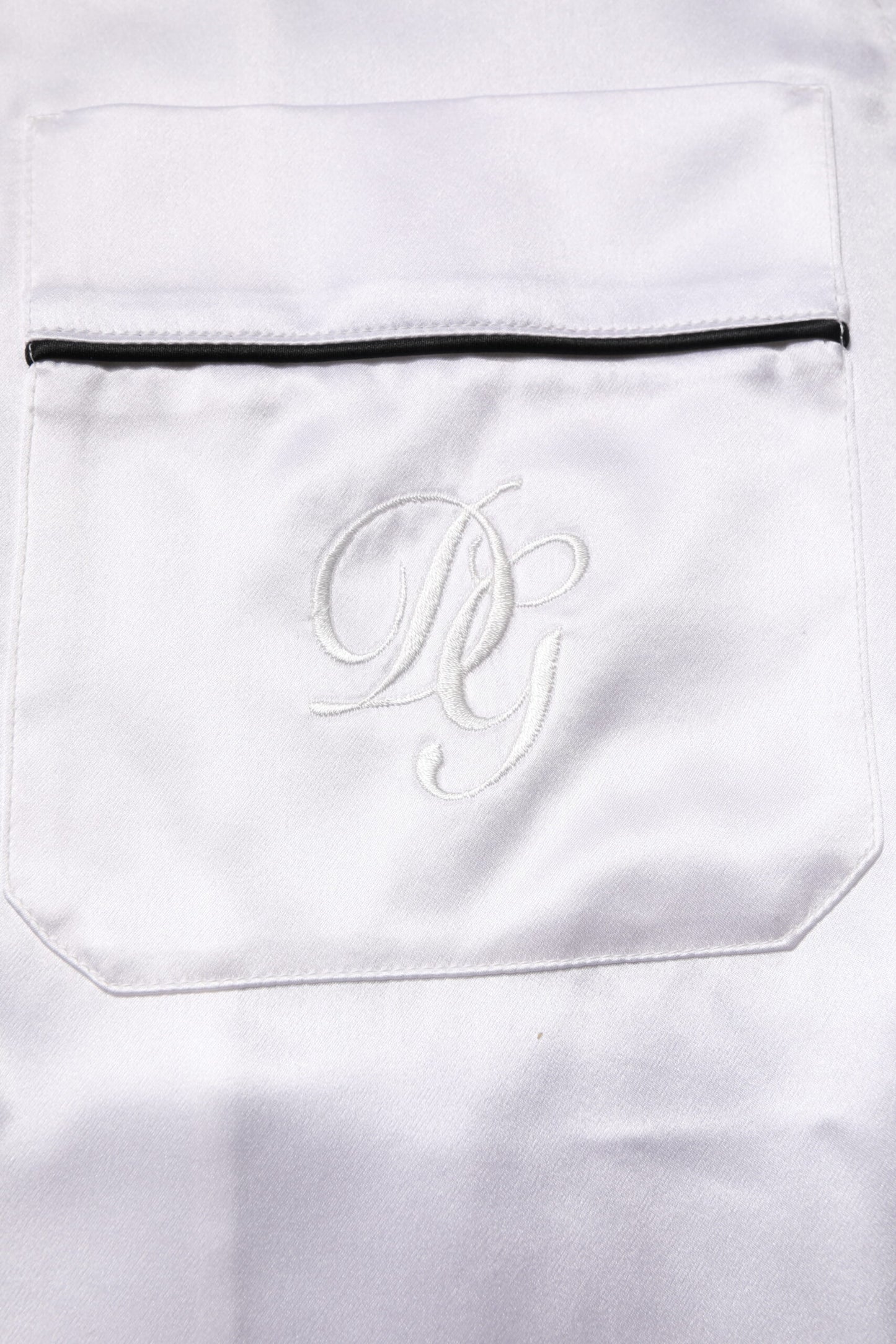 Dolce & Gabbana White Satin Silk Men Pyjama's for Men