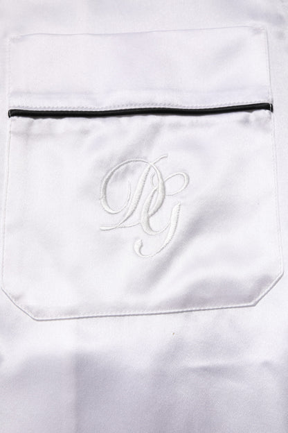 Dolce & Gabbana White Satin Silk Men Pyjama's for Men