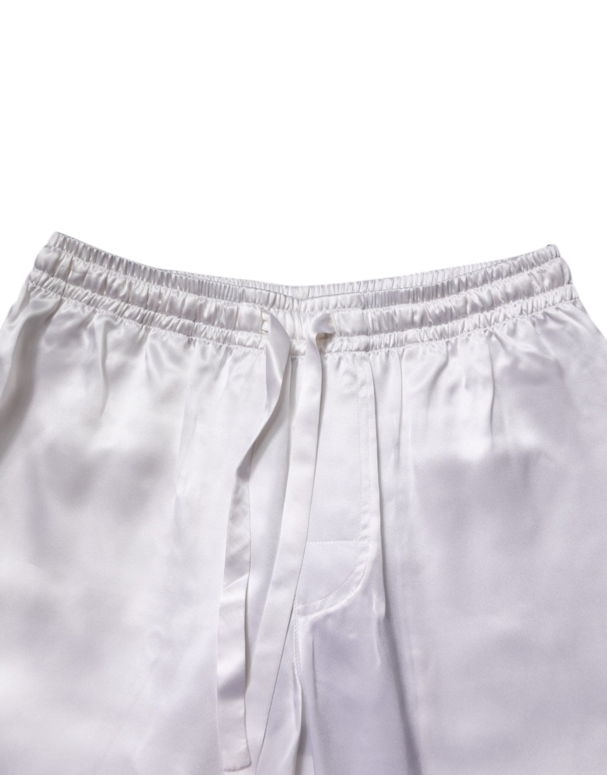 Dolce & Gabbana White Satin Silk Men Pyjama's for Men