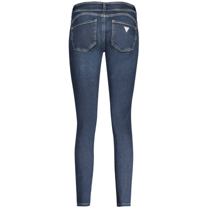 Guess Jeans Blue Cotton Skinny Jeans