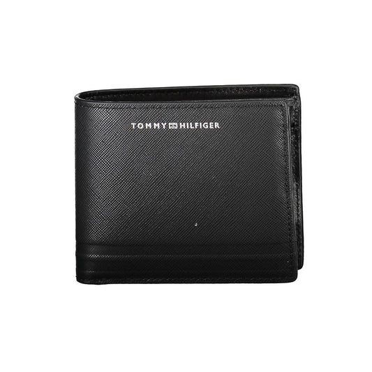 Tommy Hilfiger Black Leather Men’s Wallet