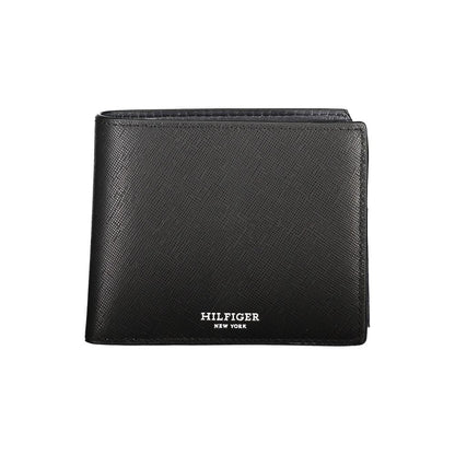 Tommy Hilfiger Black Leather Wallet for Men