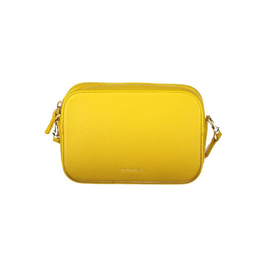 Coccinelle Yellow Leather Women Handbag - Tebe Bag