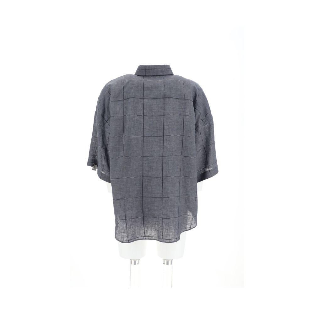 Brunello Cucinelli Monochrome Linen Shirt