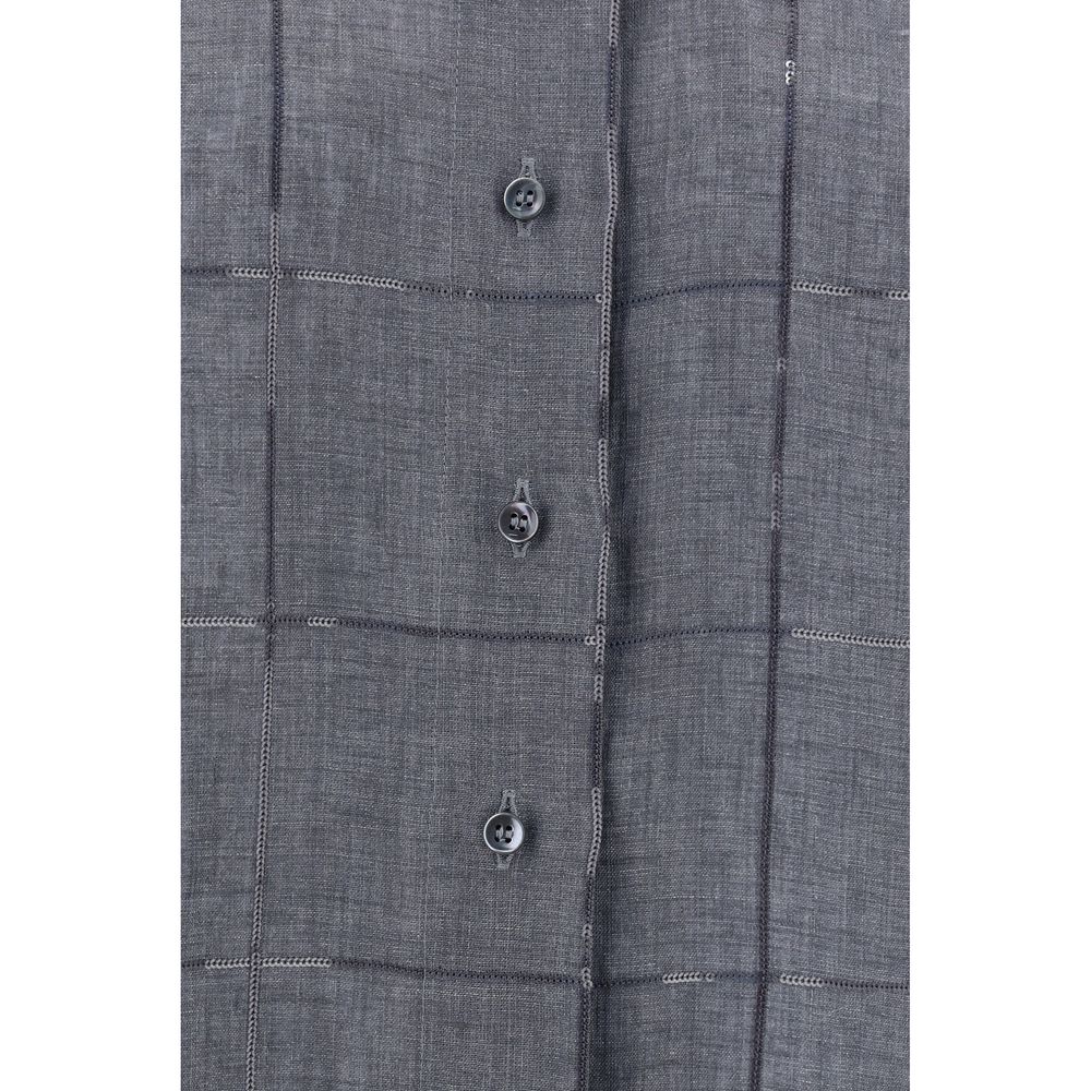 Brunello Cucinelli Monochrome Linen Shirt