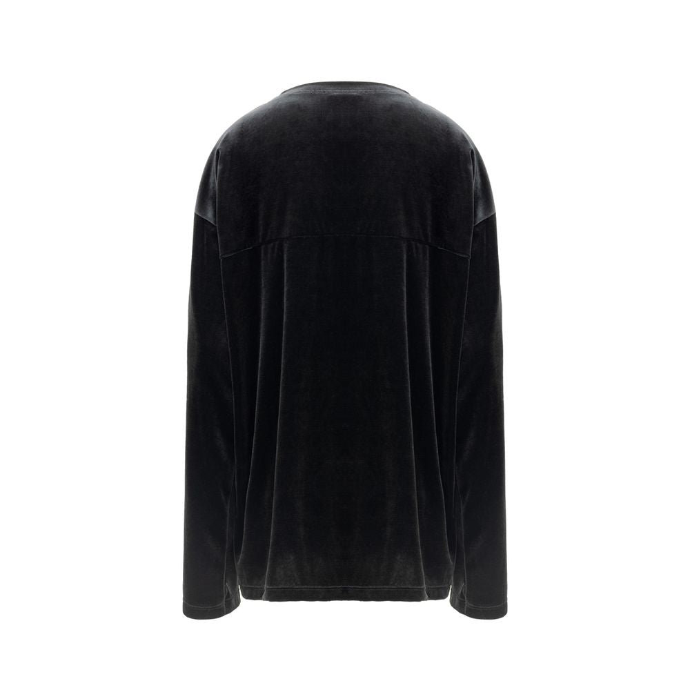 Tom Ford Black Velvet Long Sleeve Sweater