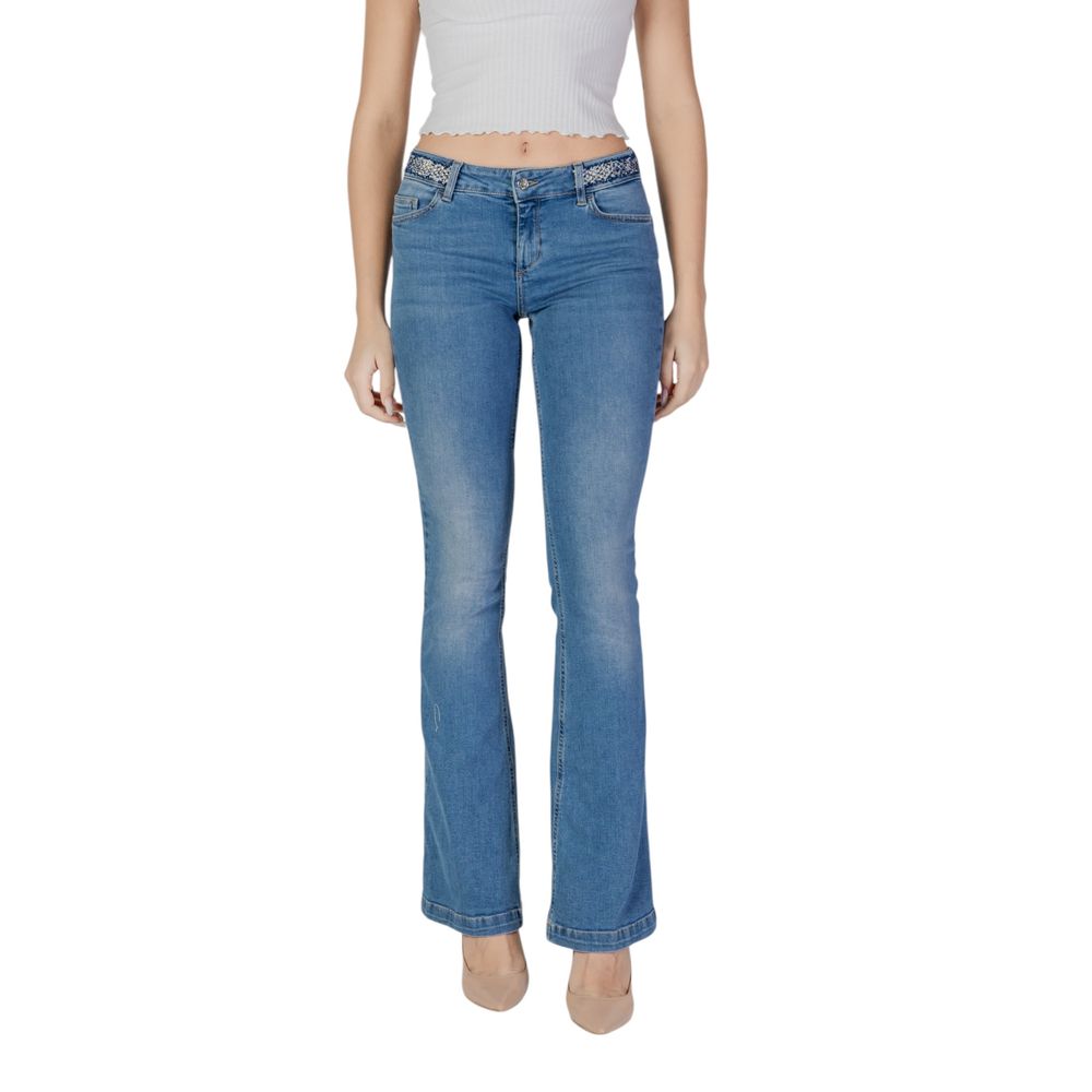 Liu Jo Light Blue Cotton Bootcut Jeans - Effortless Elegance