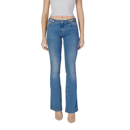 Liu Jo Light Blue Cotton Bootcut Jeans - Effortless Elegance